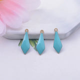 30pcs 5*16mm Copper Enamelled Charms Pendant DIY Jewelry Making