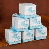 30pcs Love Heart Paper Packaging Display Box 5x5x5cm