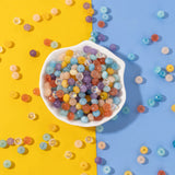 30pcs Colorful Crystal Rondelle Beads 5x8mm Glass Charms for Jewelry Making