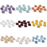 30pcs Colorful Crystal Rondelle Beads 5x8mm Glass Charms for Jewelry Making