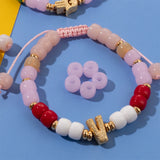 30pcs Natural Stone Tube Beads for Jewelry Making Colorful Beads Needl