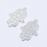 30pcs Hand of Fatima Pendant Charms DIY Antique Jewelry Accessories