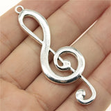 30pcs 61x22mm Big Musical Note Charms For Jewelry Making