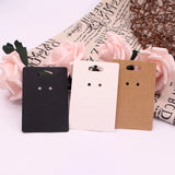 30pcs Mixed Brown Gift Ring Keychain Cards Jewelry Display Storage Holder