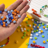 30pcs 6x9mm Colorful Tube Glass Beads DIY Jewelry Making