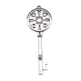 30pcs Key Charms Antique Silver for Jewelry Making