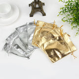 30pcs Metallic Foil Drawstring Velvet Bags Wedding Gift Candy Pouches