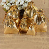 30pcs Metallic Foil Drawstring Velvet Bags Wedding Gift Candy Pouches