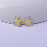 30pcs Double Faced Angelfish Charms for DIY Jewelry Accessories