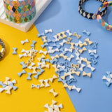 30pcs 8*13mm Bow Shape Enamel Beads for Jewelry Making