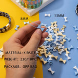 30pcs 8*13mm Bow Shape Enamel Beads for Jewelry Making