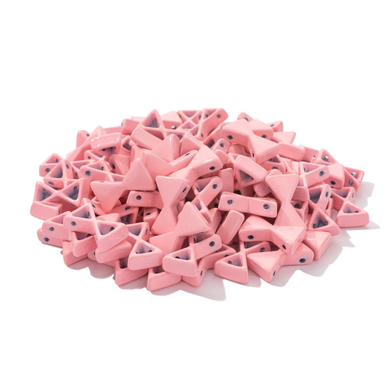 30pcs 8*13mm Bow Shape Enamel Beads for Jewelry Making