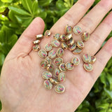 30pcs 8*9 MM Alloy Virgin Mary Charms Bracelets Spacers DIY Silver Beads