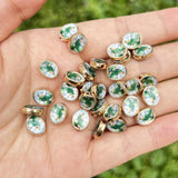 30pcs 8*9 MM Alloy Virgin Mary Charms Bracelets Spacers DIY Silver Beads