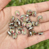 30pcs 8*9 MM Alloy Virgin Mary Charms Bracelets Spacers DIY Silver Beads