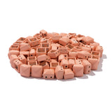 30pcs 8x8mm Enamel Tila Beads Square Shape Rhombus Faced Loose Beads