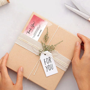 30pcs Small Business Thank You Cards 9x5.4cm Gift Packaging Supplies