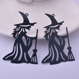30pcs Halloween Witch Charms Sorceress Pendant Earring Findings