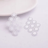 30pcs Colorful Red Gray Sun Charms Filigree Brass Pendants