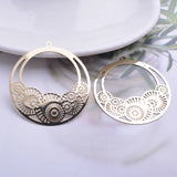 30pcs Flower Basket Charms 39mm*41mm AB2698