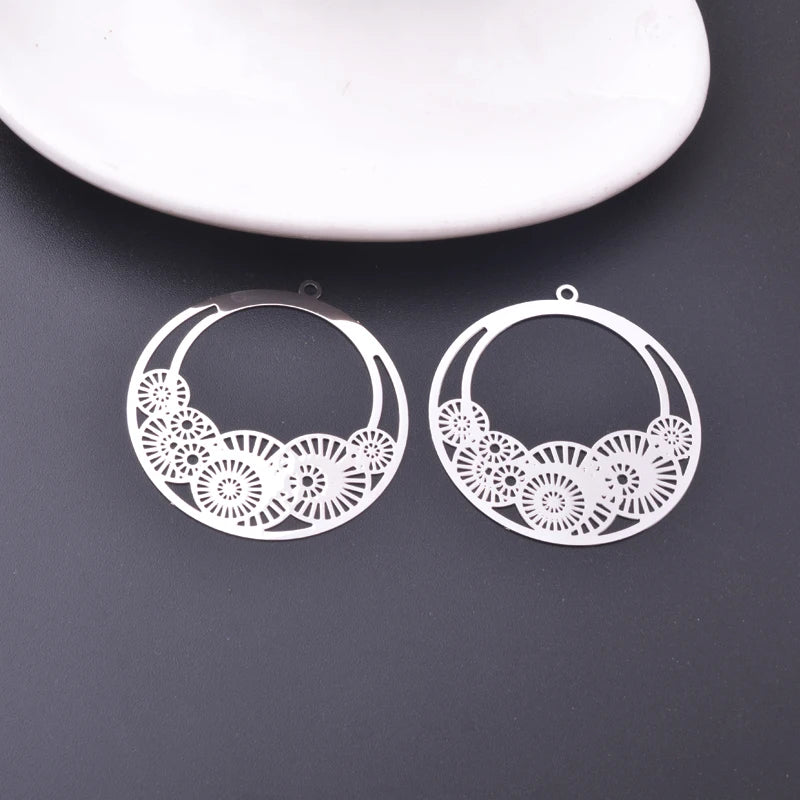 30pcs Flower Basket Charms 39mm*41mm AB2698