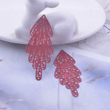 30pcs Brass Long Charms Earring Pendant AB2767 20*48mm