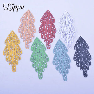 30pcs Brass Long Charms Earring Pendant AB2767 20*48mm