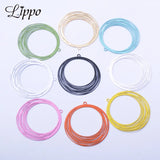 30pcs Brass Painted Silver Round Charms Red Pink Earring Pendant Jewelry