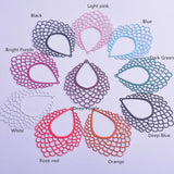 30pcs Filigree Geometry Charms Metal Pendant DIY Jewelry Earring Making