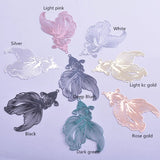 30pcs Silver Rose Goldfish Charms 32*49mm AB5587