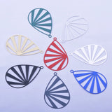 30pcs Red Thin Charms Metal Brass Pendant Earring Findings