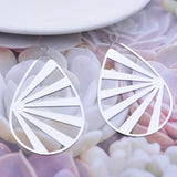 30pcs Red Thin Charms Metal Brass Pendant Earring Findings