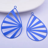 30pcs Red Thin Charms Metal Brass Pendant Earring Findings