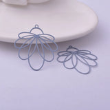 30pcs Brass Flower Charms 30*30mm DIY Jewelry Accessories