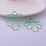 30pcs Brass Flower Charms 30*30mm DIY Jewelry Accessories