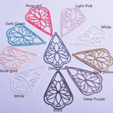 30pcs AB6265 30*50mm Filigress Flower Charms for DIY Earrings & Pendants