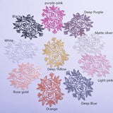 30pcs Filigress Rose Charms for DIY Earrings Pendant Jewelry Decoration