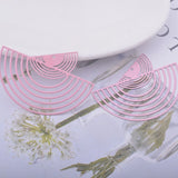 30pcs Brass Painted Big Fan-shape Charms Thin Pendant DIY Earring Findings