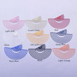 30pcs Brass Painted Big Fan-shape Charms Thin Pendant DIY Earring Findings