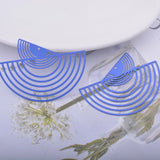 30pcs Brass Painted Big Fan-shape Charms Thin Pendant DIY Earring Findings