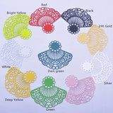 30pcs AB6631 40*45mm Fan-shape Charms Earring Findings