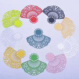 30pcs AB6631 40*45mm Fan-shape Charms Earring Findings