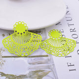 30pcs AB6631 40*45mm Fan-shape Charms Earring Findings