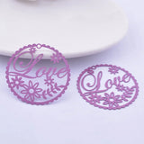 30pcs AB6633 35mm Brass Love Charms Pendant DIY Jewelry Earring Findings