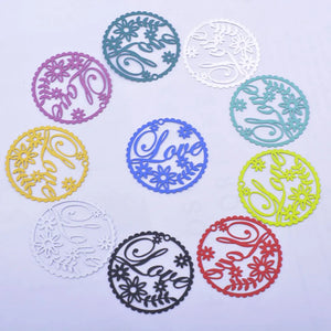 30pcs AB6633 35mm Brass Love Charms Pendant DIY Jewelry Earring Findings