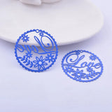 30pcs AB6633 35mm Brass Love Charms Pendant DIY Jewelry Earring Findings