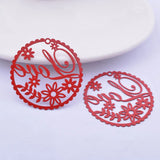 30pcs AB6633 35mm Brass Love Charms Pendant DIY Jewelry Earring Findings