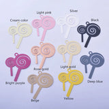 30pc Candy Shape Charms Brass Paint Rose Earrings Pendants 36*30mm