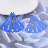 30pcs AB6948 45*39mm Big Silver Fan-shape Drop Charms Filigree Earring Findings
