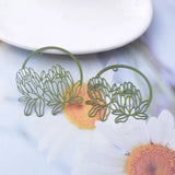 30pcs Brass King Protea Flowers Charms Pendant DIY Earring Findings